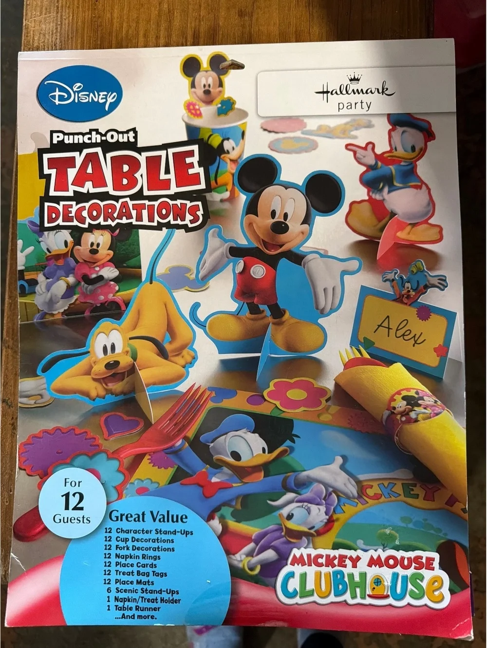 Disney Mickey Mouse Clubhouse Punch-Out Table Decorations by